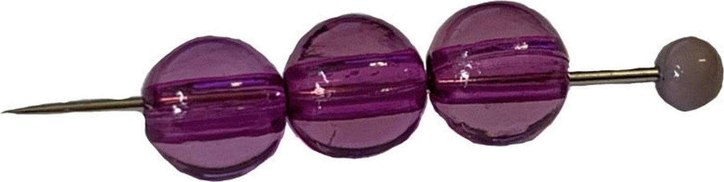 kufer-pasmanteria.pl Korale Akrylowe Kula 10mm (14szt) Lawenda