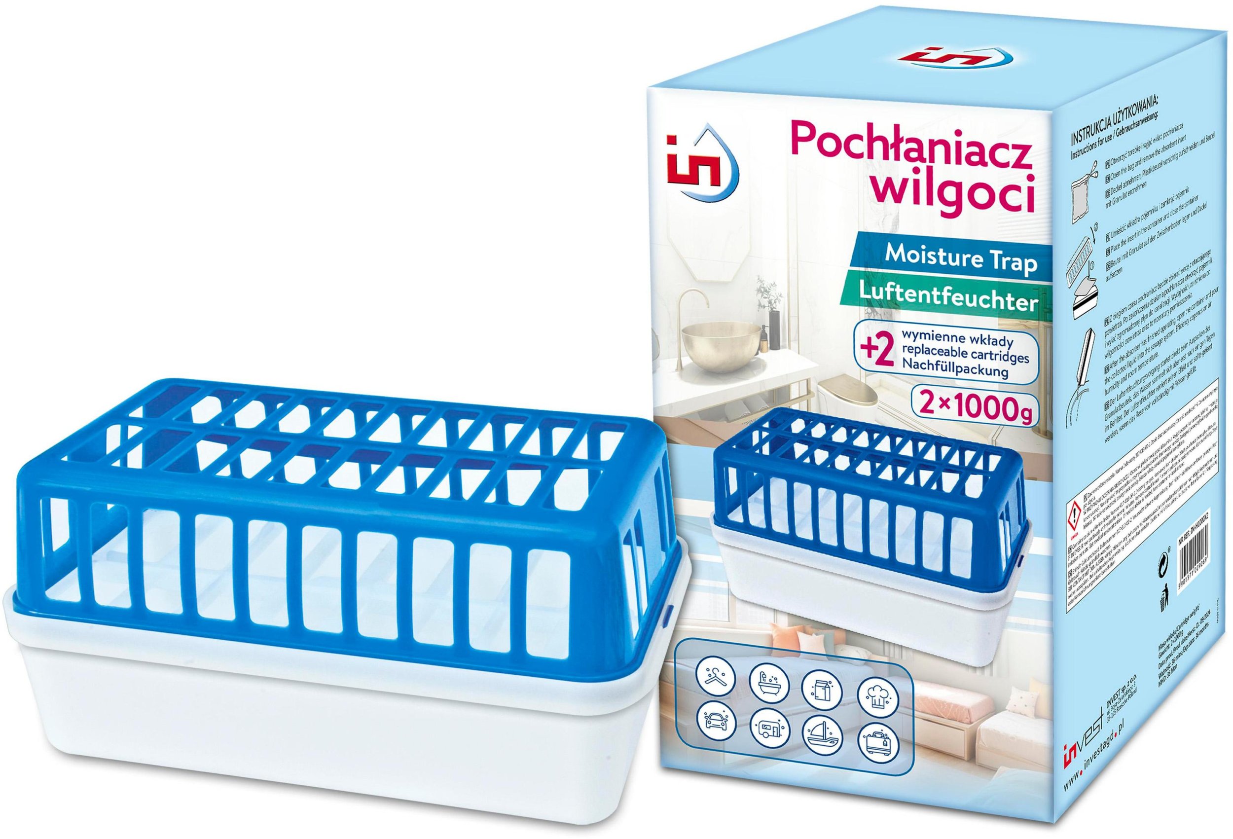 POCHŁANIACZ WILGOCI H1000X2 z dwoma