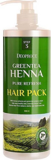 Deoproce Maska do włosów Green Tea Henna Pure Refresh Hair Pack Deoproce 1000ml