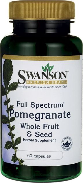 Swanson Swanson - Granat, Całe Owoce + Nasiona, 60 kapsułek