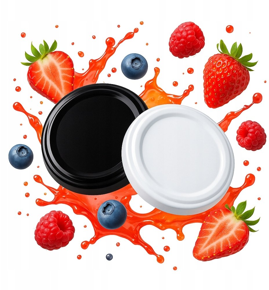 10x Wieczka Fi 63 mm Do Słoików Zakrętki Na Dżemy Konfitury Przetwory FI63