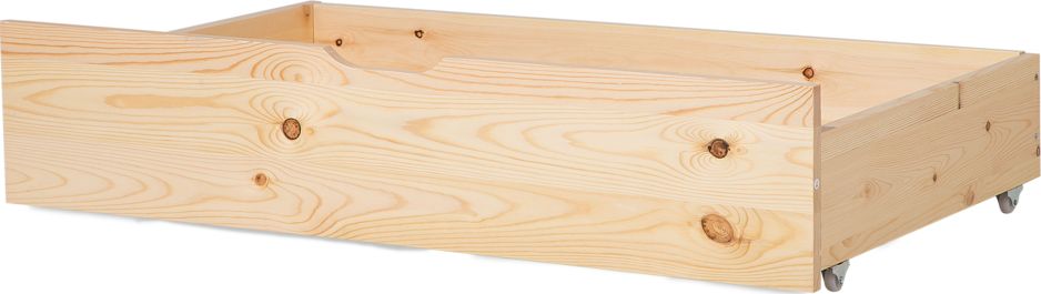 Beliani Zestaw 2 szuflad pod łóżko drewniany jasny RUMILLY