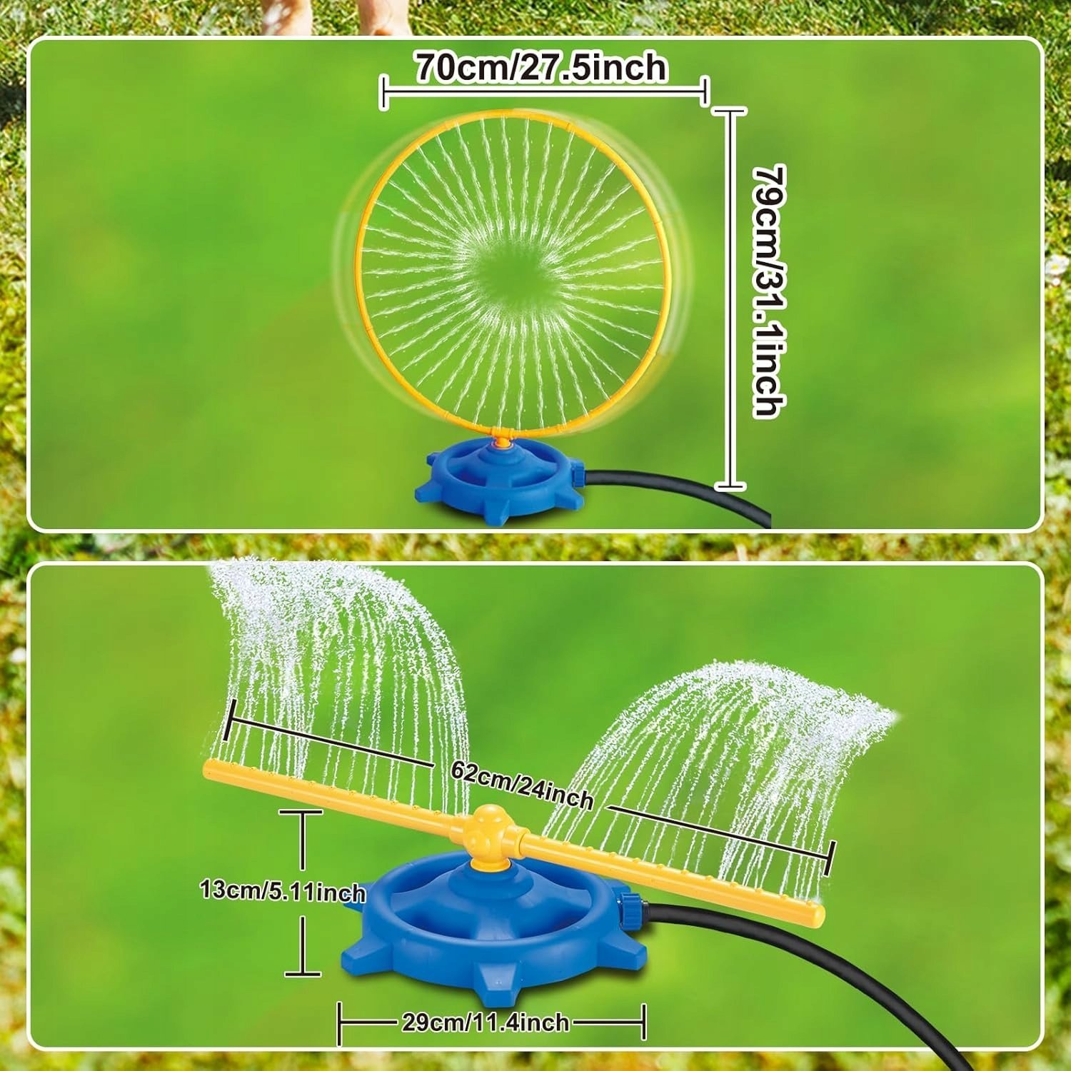 Gardena Gardena Spray Nozzle 360°, Circular water sprinkler, Black