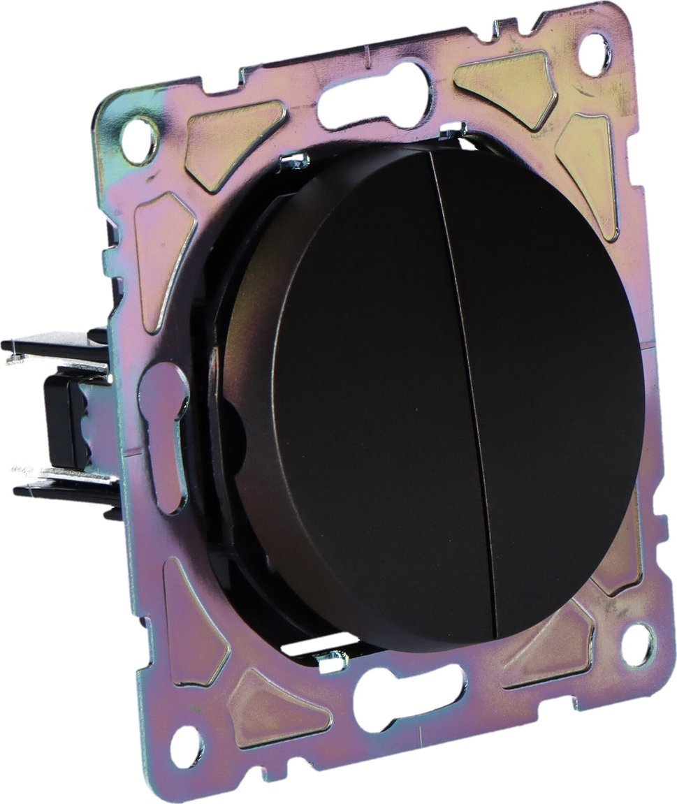 Onnline Włącznik podwójny, czarny, BETA ONNLINE