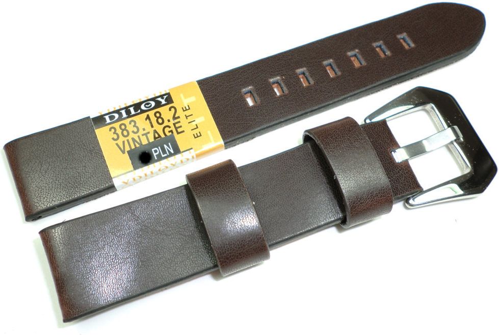 Diloy Skórzany pasek do zegarka 18 mm Diloy 383.18.2
