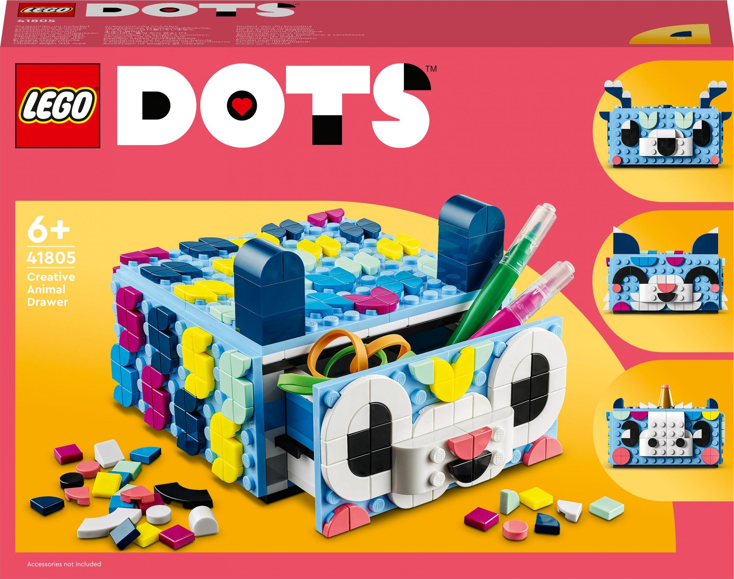 LEGO Dots Kreatywny zwierzak — szuflada (41805)