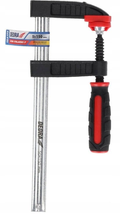 Ścisk stolarski F 500x120mm, 2-materiałowa rękojeść