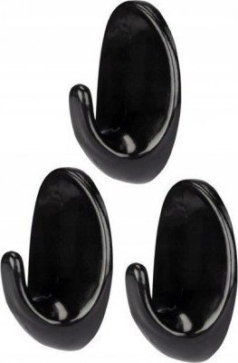 Galicja Haczyk samoprzylepny czarny 3 szt Niko