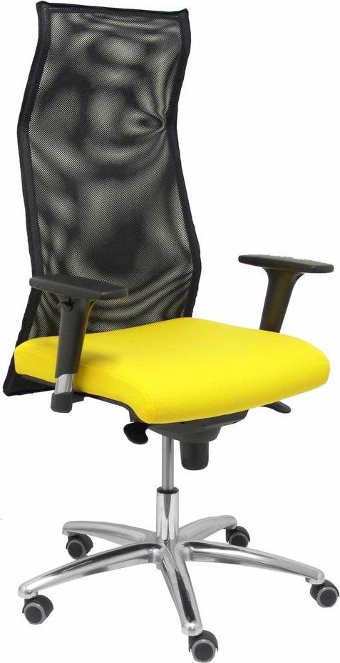 Krzesło biurowe Piqueras y Crespo Sahco Żółte