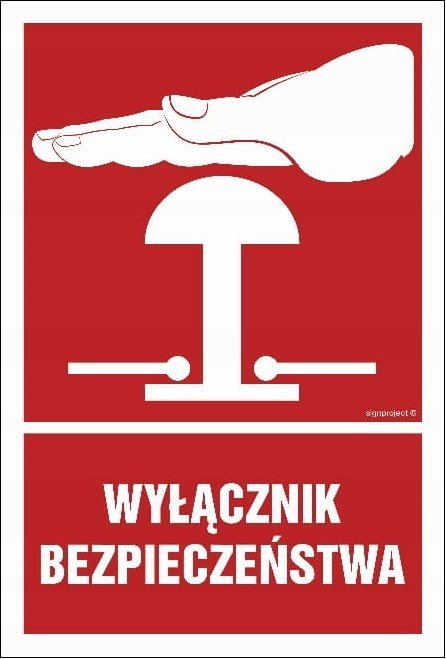 Mój dom Wyłącznik Bezpieczeństwa 10X15 Tabliczka Świecąca Libres Polska Sp Sgp-Bc142_100X150_Ps 5904937007352