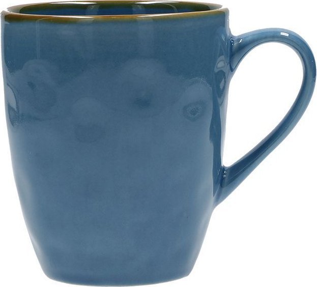 NPC Polska Rose&Tulipani Zestaw 4 kubków śniadaniowych z uchwytem z kamionki 430 ml granatowy