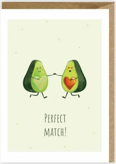 Cardie Kartka okolicznościowa Awokado, eko koperta K035
