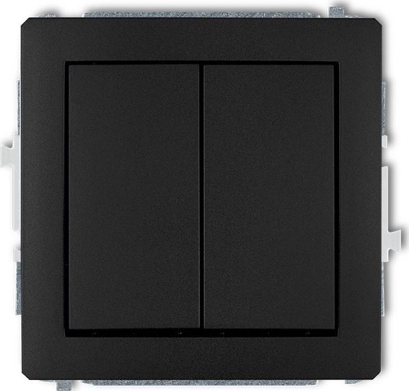 Karlik Przycisk Deco świecznikowy wspólne zasilanie czarny mat (12DWP-44.1)