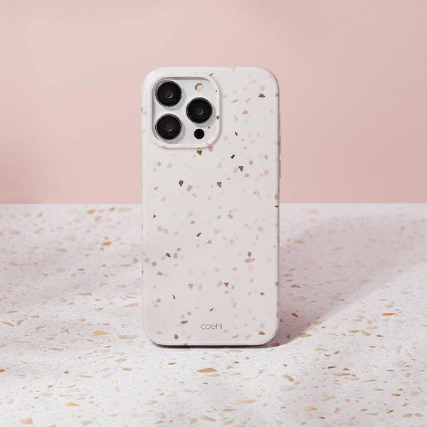 Uniq Etui UNIQ Coehl Terrazzo Apple iPhone 14 Pro Max piaskowy/sandstone