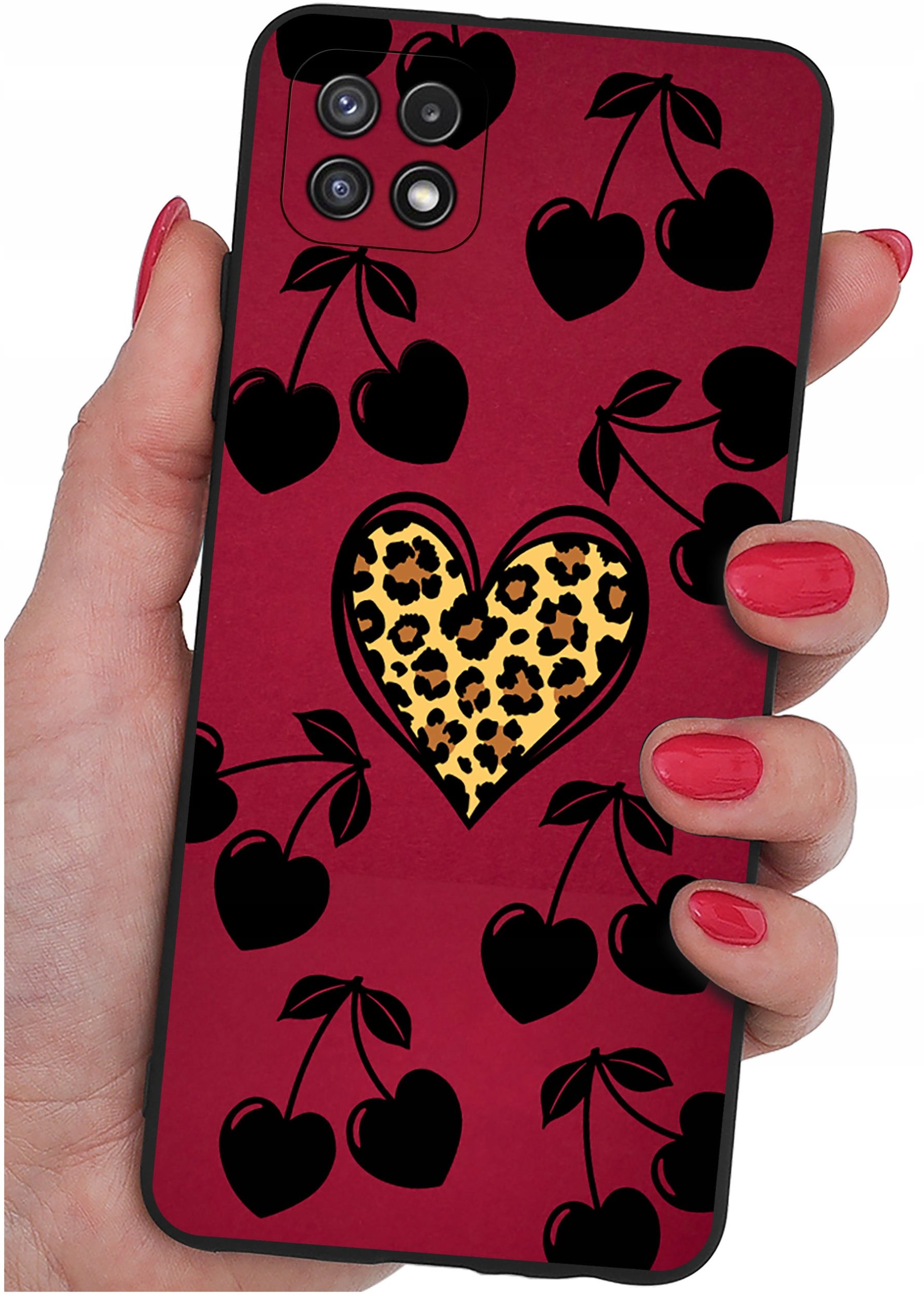 Etui do Samsung A22 5G WZORY |SILIKONOWE MATT CASE + SZKŁO 9H