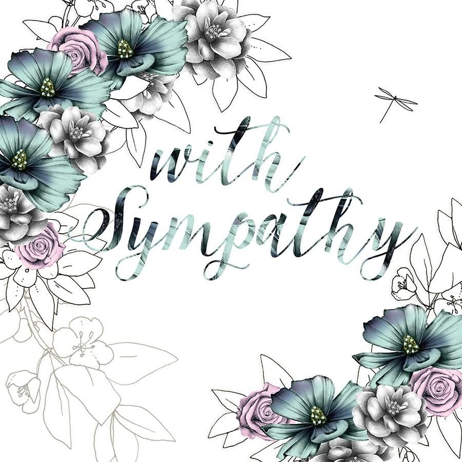 Clear Creation Karnet Swarovski kwadrat Z wyrazami sympatii