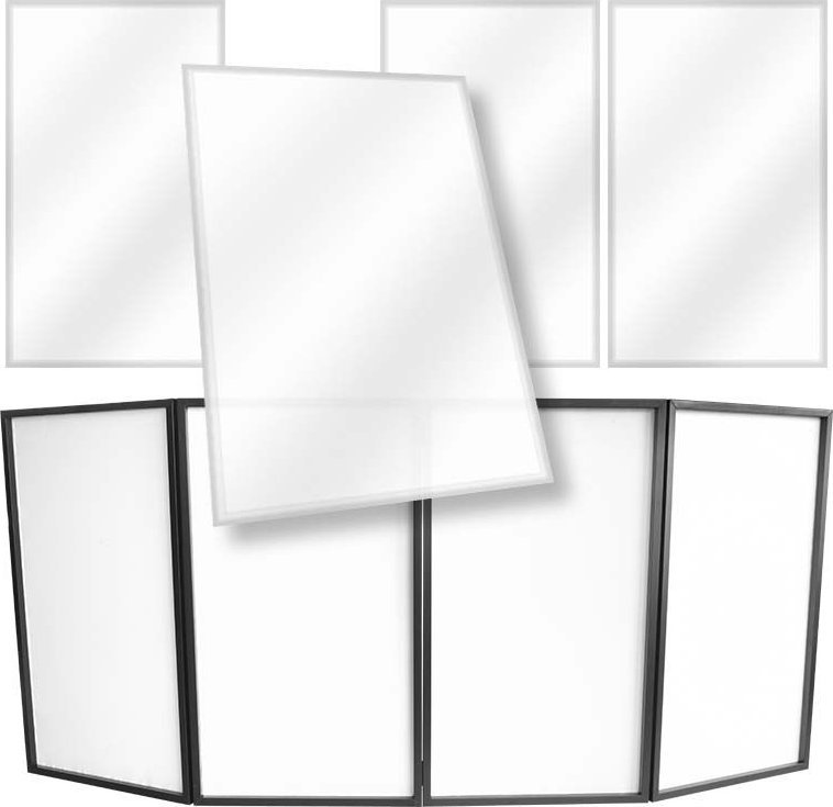 STAND4ME STAND4ME DJ PARAWAN LYCRA materiał biały osłona komplet 4 szt.