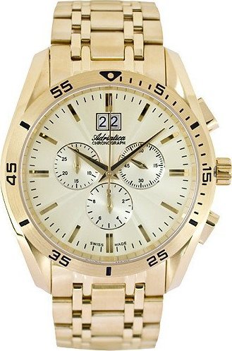 Zegarek Adriatica Zegarek Męski Adriatica na bransolecie A8202.1111CH - Chronograf Swiss Made