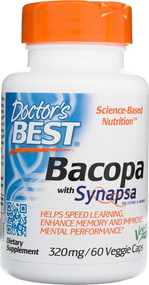 DOCTORS BEST Doctor's Best - Bacopa + Synapsa, 320mg, 60 vkaps