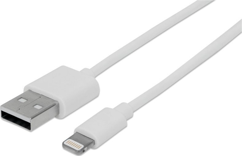 Kabel USB Techly USB-A - Apple 30-Pin 1 m Biały (ICOC APP-8WH1)