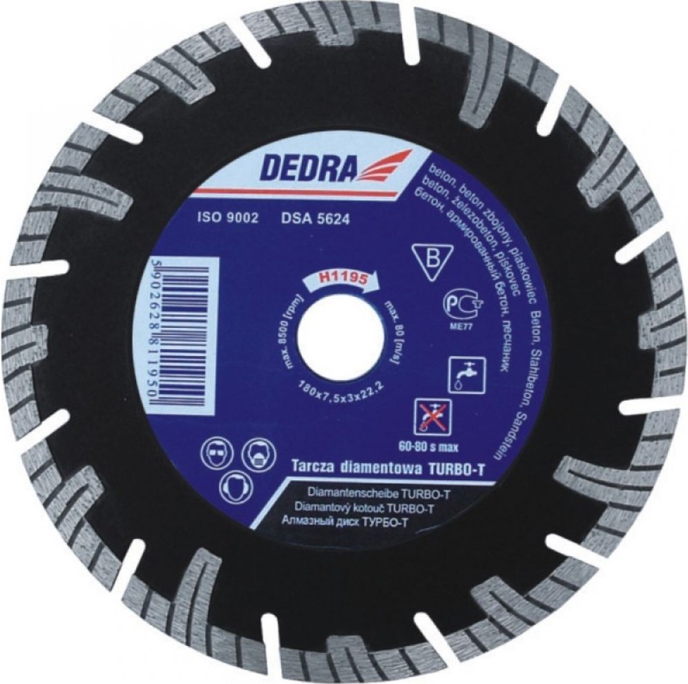 Dedra Tarcza diamentowa do cięcia betonu 300 x 25,4mm (H1199E-30)