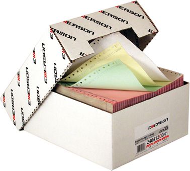 Emerson Papier do drukarki igłowej 4-warstwowy 240x12" 60g mix kolorów 450 arkuszy