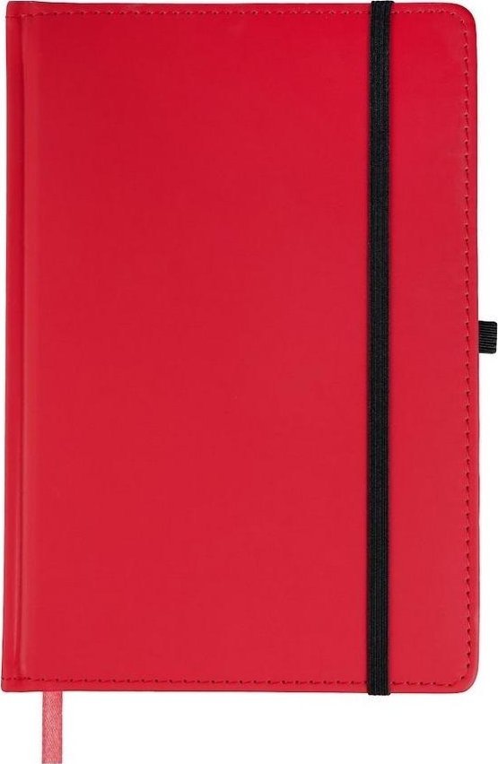 Notes A5 kratka czerwony EASY