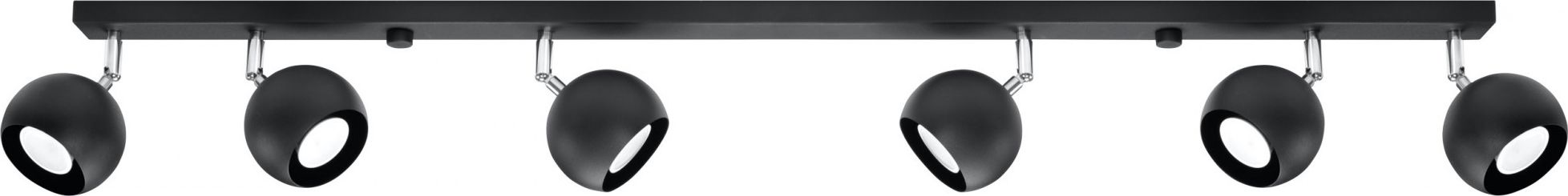 Lampa sufitowa Lumes Czarny plafon z regulacją reflektorów - EX513-Oculars