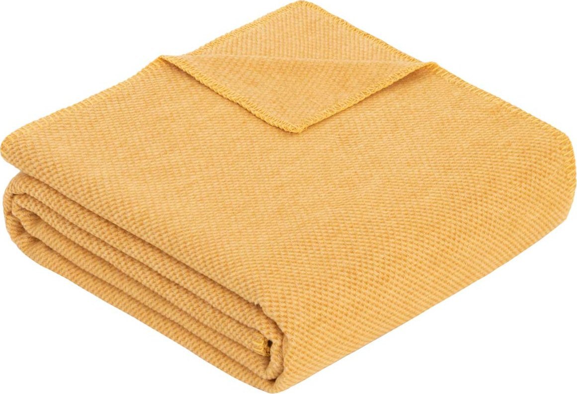 Ibena Koc bawełniany 140x200 cm Ibena Charlotte 2650-900 miodowy