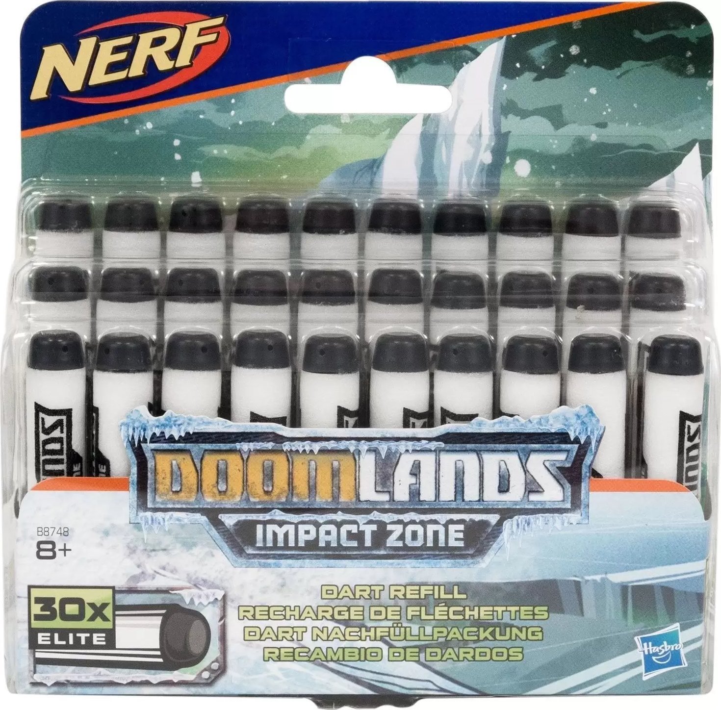 Nerf Set, Nerf, DoomLands Impact Zone, Refill, Darts, For Boys, 8+ years, 30 pcs For Boys
