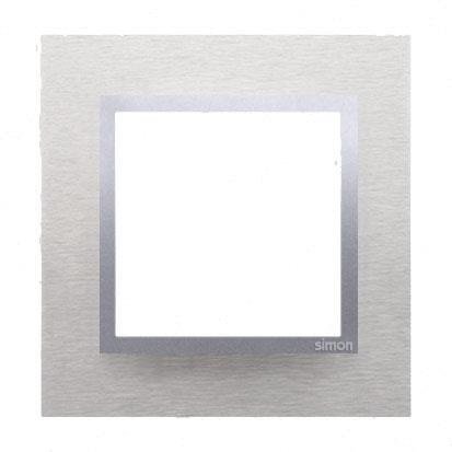 Kontakt-Simon Ramka pojedyncza SIMON54 NATURE metalowa inox klasyczny - DRN1/77