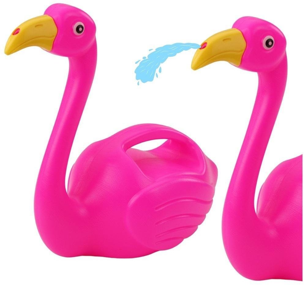 Konewka do podlewania plastikowa Flaming różowy