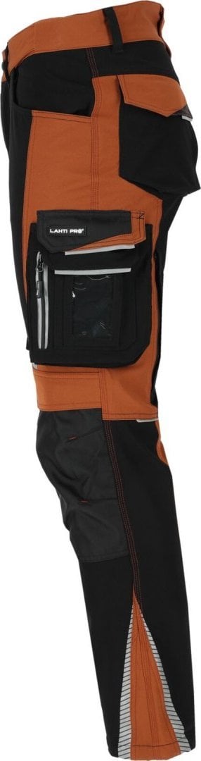 Spodnie stretch brązowo-czarne, "m", ce, lahti