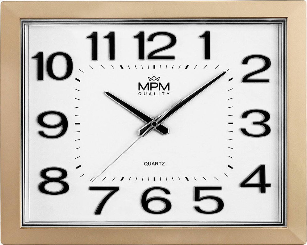 MPM Zegar ścienny MPM E01.4224.80 40x32 cm czytelny cichy
