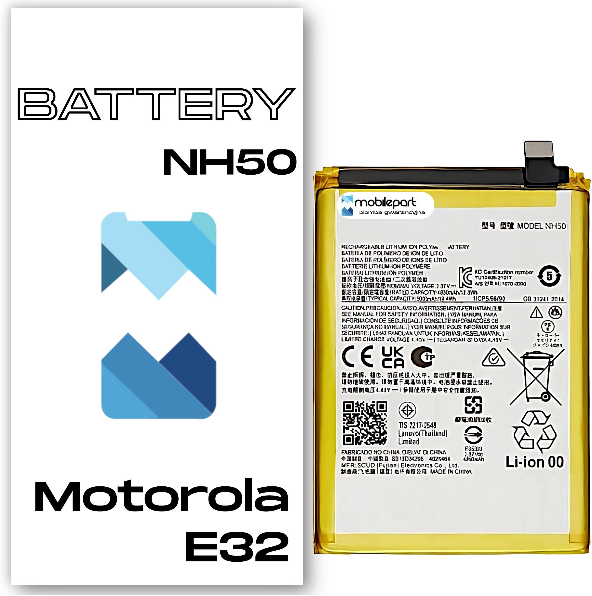 Bateria do Motorola Moto E32 XT2227 Świeżej Produkcji Nowy Akumulator NH50
