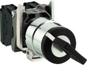 Schneider Electric Przełącznik 2 położeniowy klucz 22mm czarny 1Z z samopowrotem (XB4BG61)