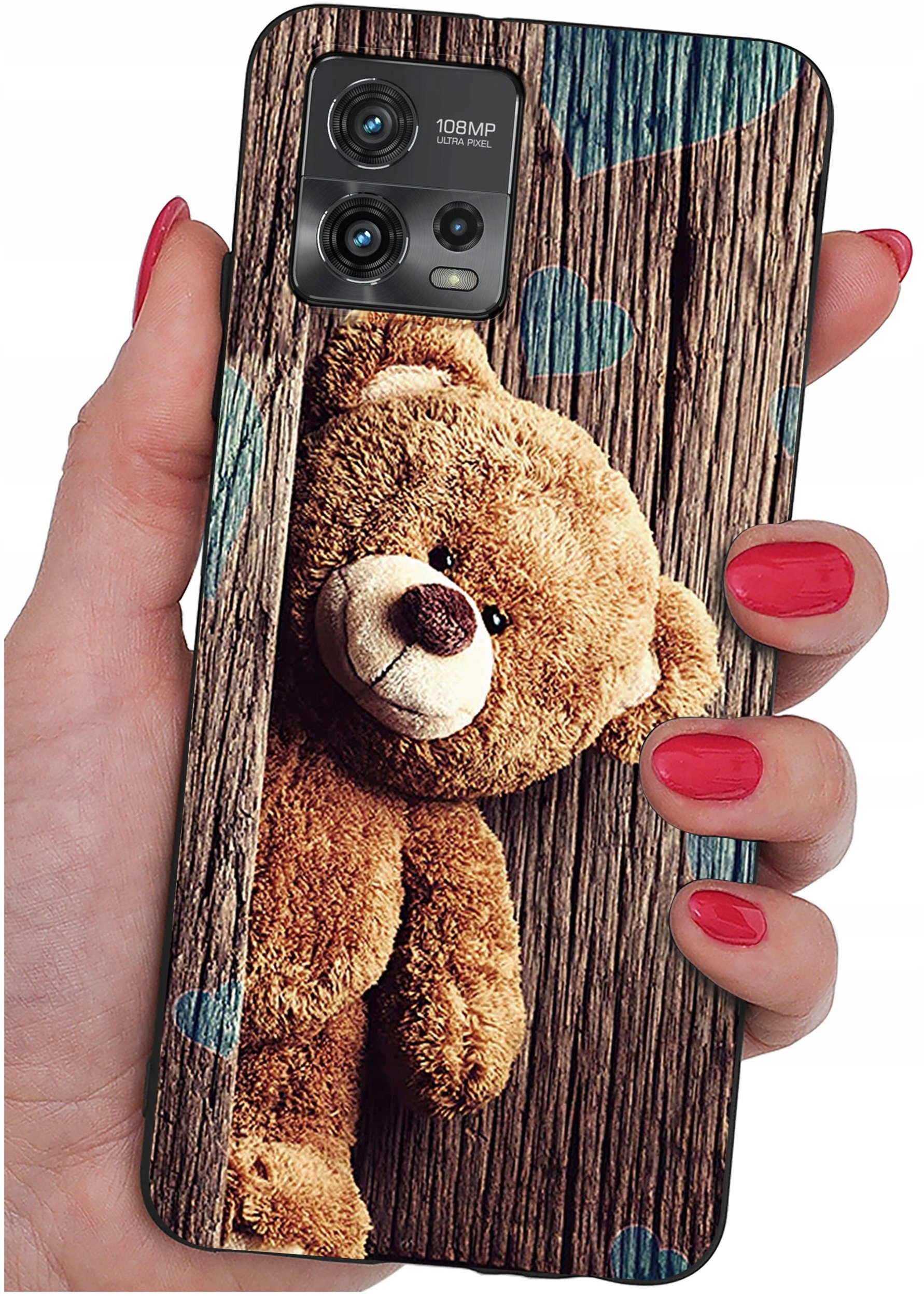 Etui do Motorola Moto G72 WZORY |SILIKONOWE MATT CASE + SZKŁO 9H