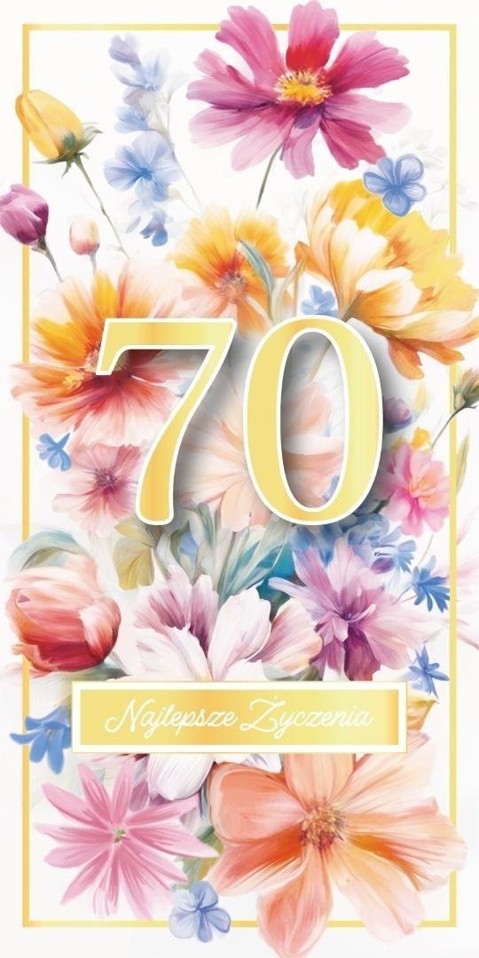 Karnet Urodziny 70