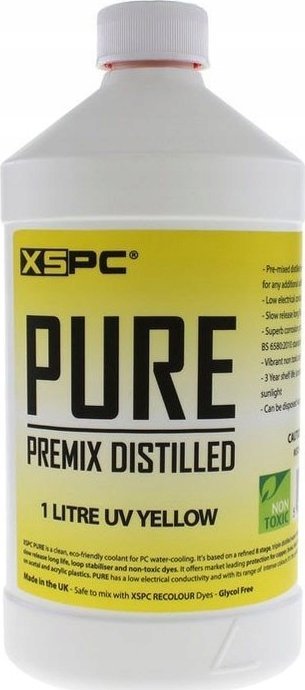 XSPC XSPC Pure Coolant, 1 Liter - gelb, UV