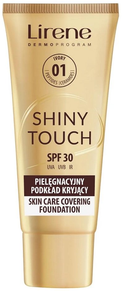 Lirene Shiny Touch pielęgnacyjny podkład kryjący 01 Ivory 30ml