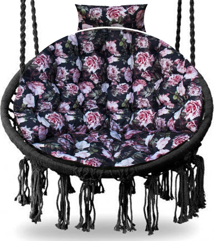 Blomster Poduszka na kokon wiszący fotel PREMIUM - róże