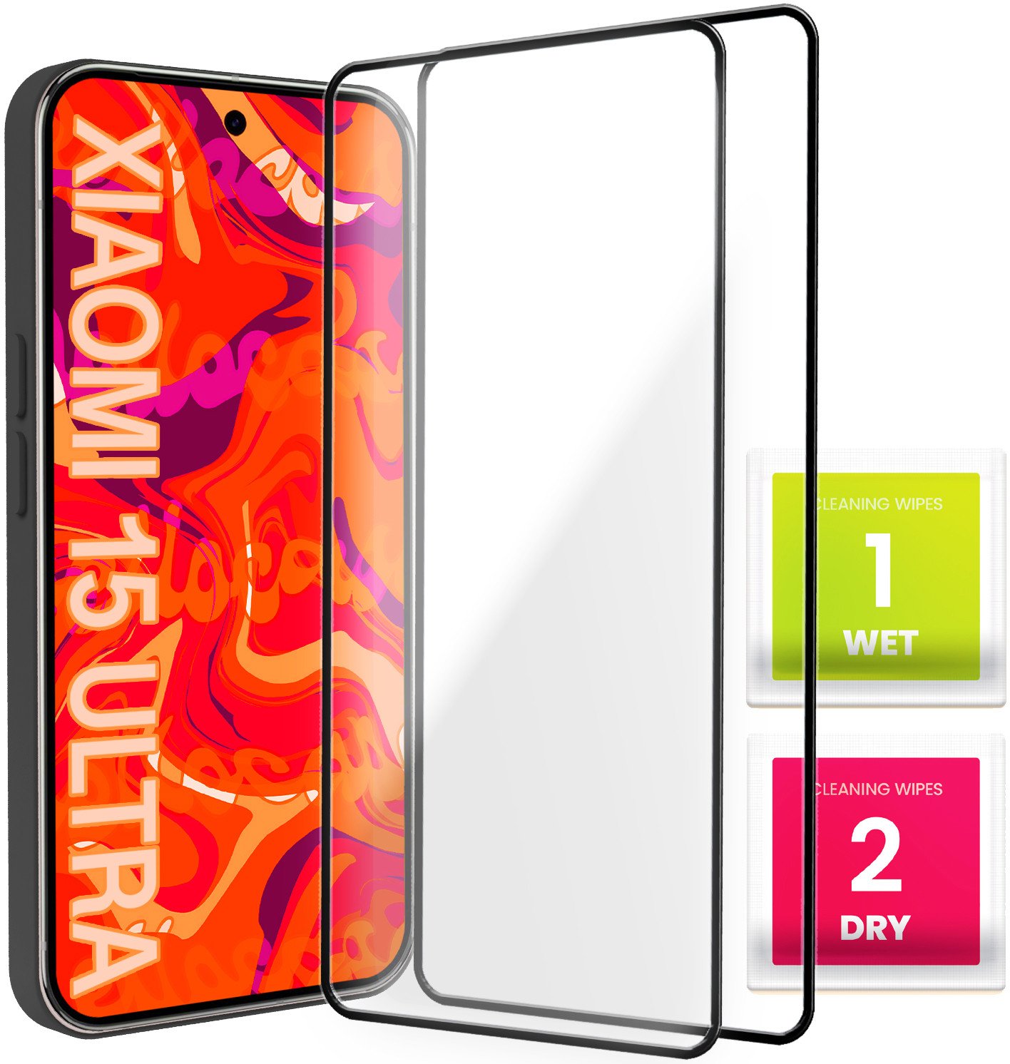 2-pak Szkło Hartowane do Xiaomi 15 Ultra / 15 Pro Ochronne Pełne 5D 9H