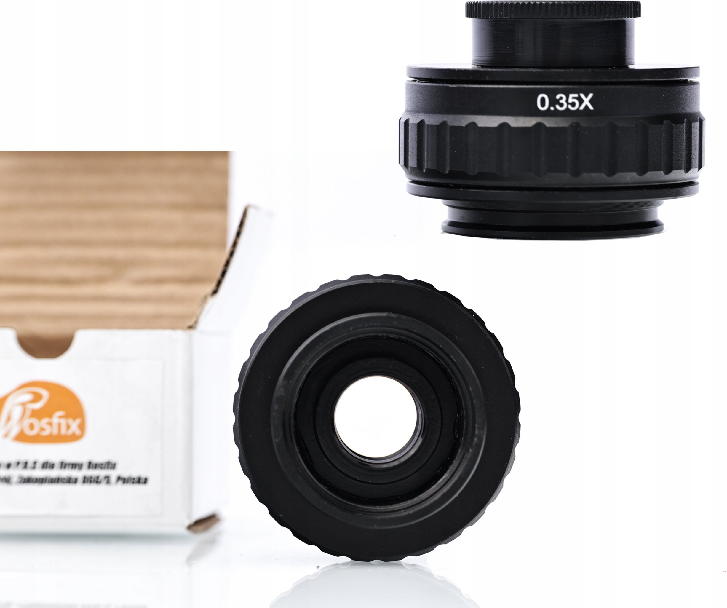 Rosfix ADAPTER OBIEKTYW SOCZEWKA DO MONTAŻU KAMERY W MIKROSKOPIE 0,3X C-MOUNT HQ