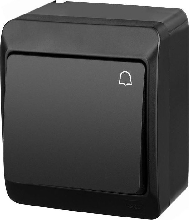 Elektro-Plast HERMES łącznik natynkowy zwierny dzwonek czarny 0337-09