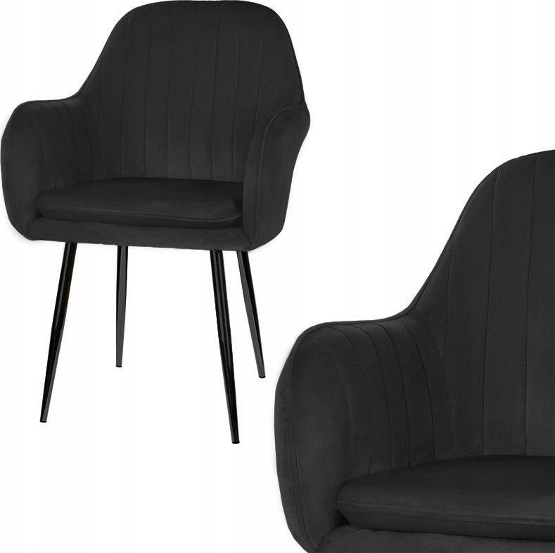 Szchara KRZESŁO SKANDYNAWSKIE PIKOWANE DO JADALNI SALONU