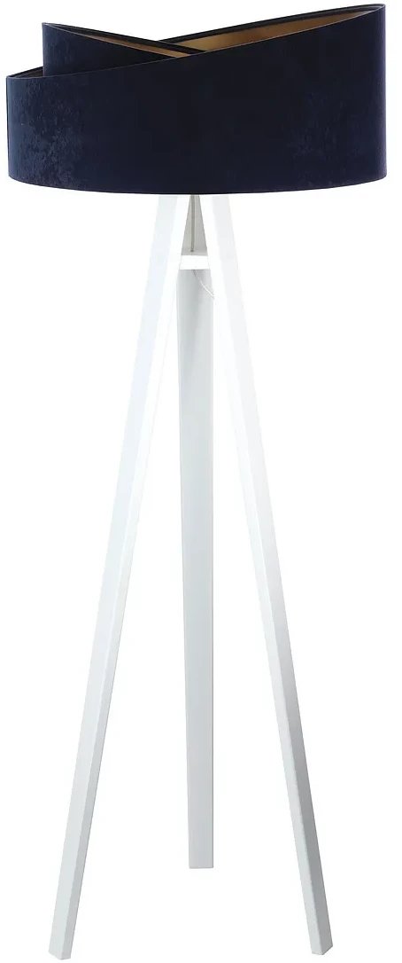 Lampa stojąca GEMSTONE granatowa/złota/biała BPS KONCEPT