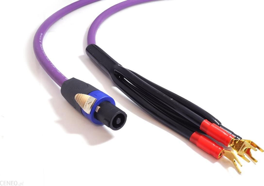 Kabel Melodika Widły - Speakon 8m fioletowy