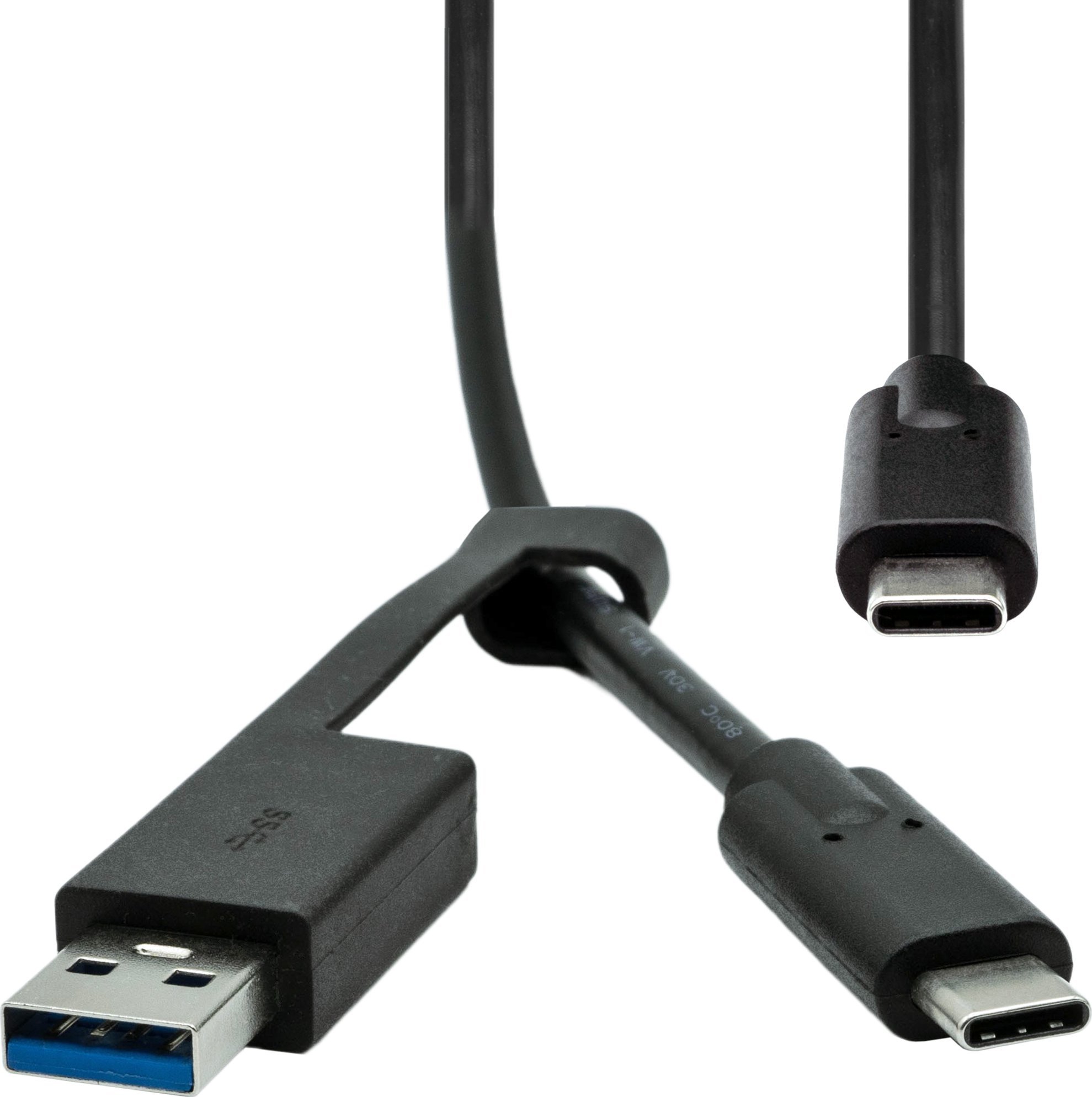 Kabel USB ProXtend USB-A + USB-C - USB-C 1 m Czarny (USBCWA-001)