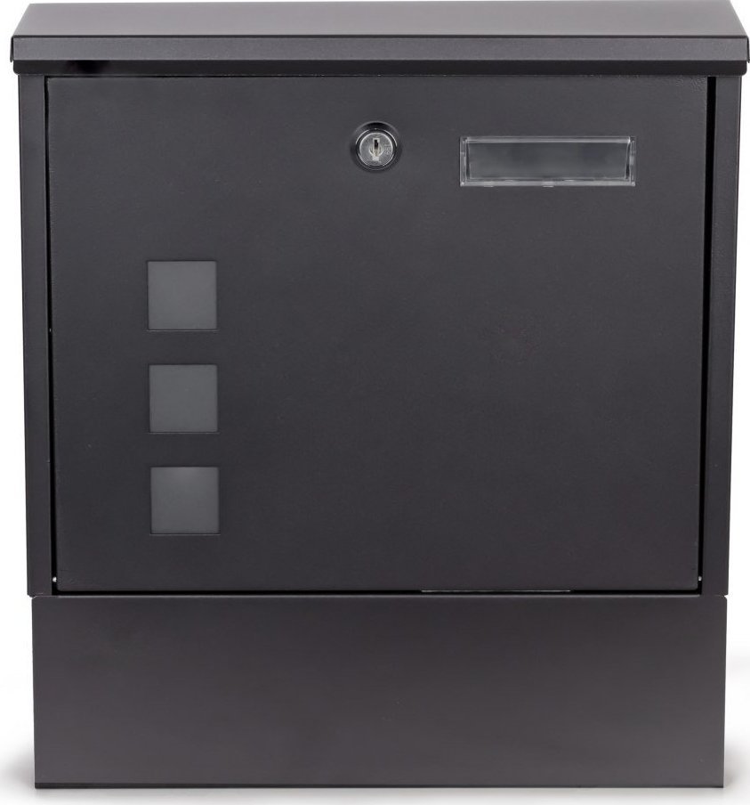 ModernHome Skrzynka pocztowa na listy ulotki gazetownik antracytowa