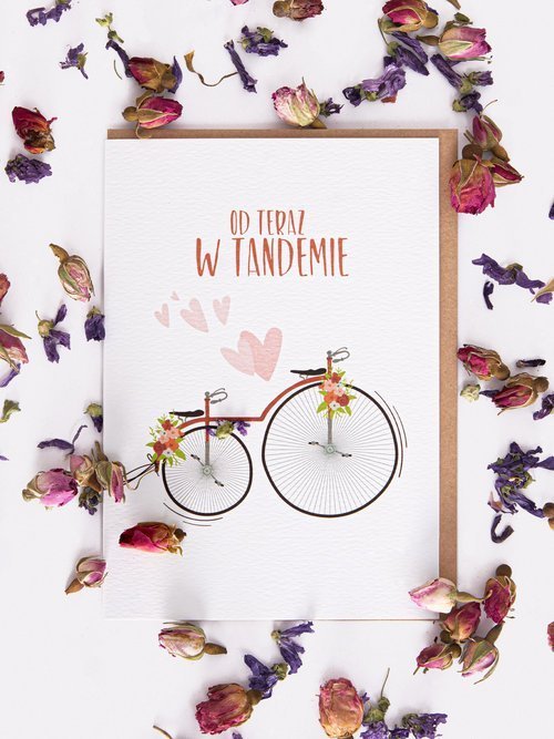 Nadwyraz.com Karnet Ślub - Od teraz w tandemie